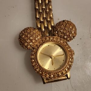 Disney Gold Mickey Mouse Beaded Watch